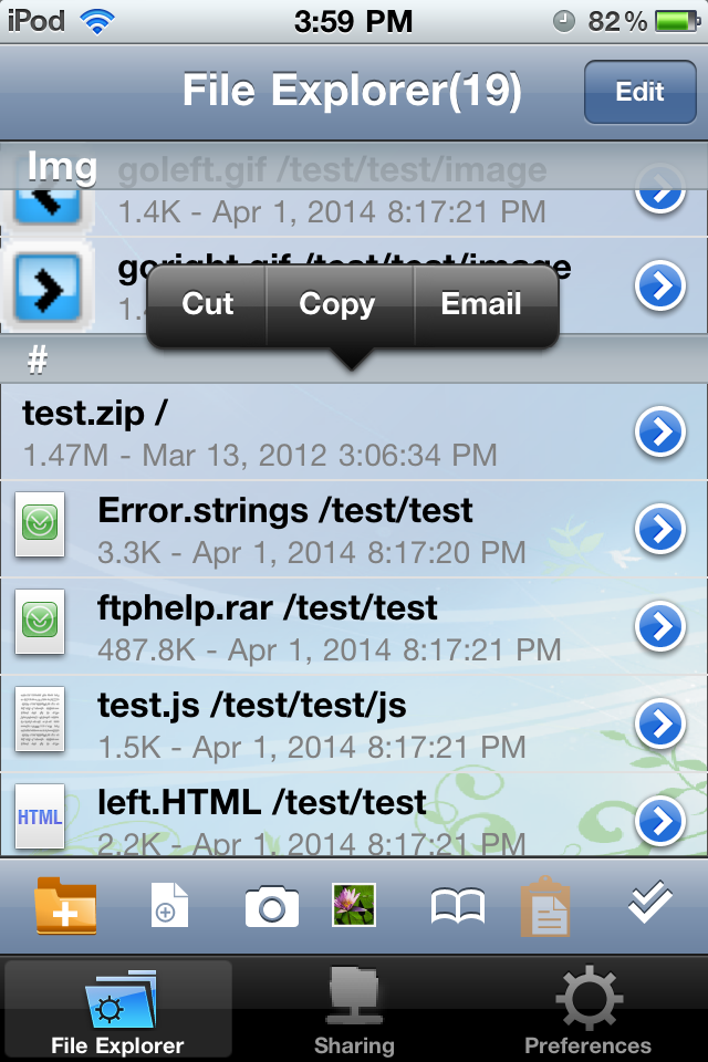 iPhone Screenshot 1